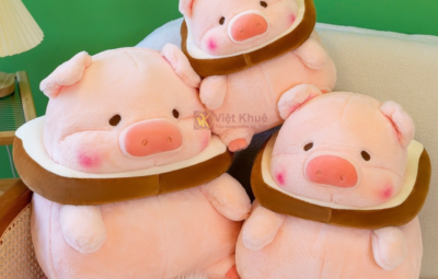 Gấu bông heo lulu bánh mì Gấu bông heo lulu bánh mì