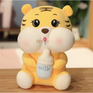 Gấu bông hổ ôm bình sữa