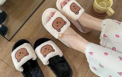 dép bông đi trong nhà hình gấu dép bông đi trong nhà hình gấu