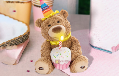 Gấu bông Happy Birthday